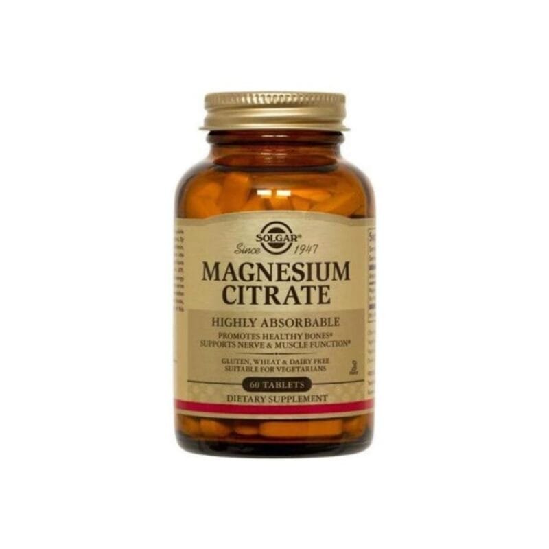 Solgar Magnesium Citrate, 60 Tablets
