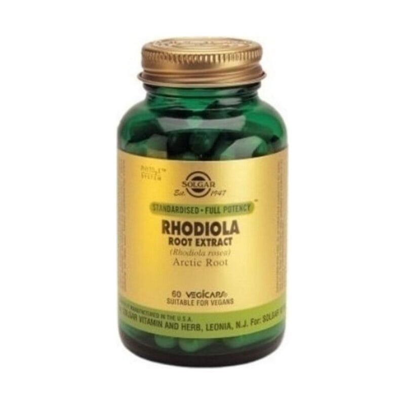 Solgar Rhodiola Root Extract, 60 Vegetable Capsules