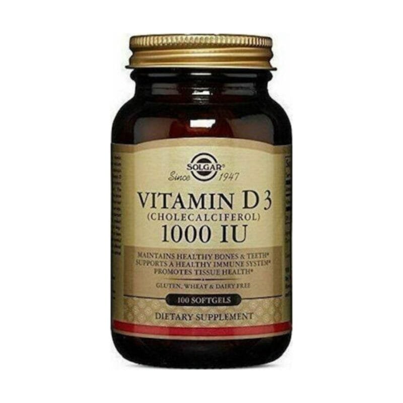 Solgar Vitamin D3 1000IU, 100 Softgels